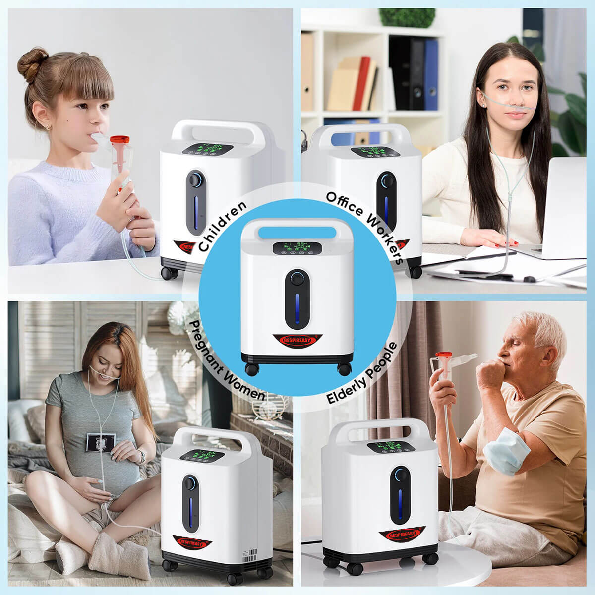 Buy DEDAKJ 2-9 Liters Per Minute Home Continuous Flow Oxygen Concentrator Low Price Portable Air Oxygen Machine for Making Purity O2 RE-P2L