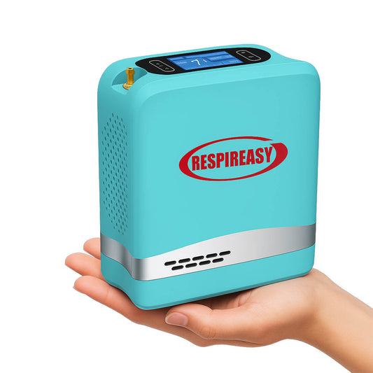 DEDAKJ Lightweight Portable Oxygen Concentrator 7 Liters Continuous Flow Travel Oxygen Machine with Rechargeable Battery RE-Y7