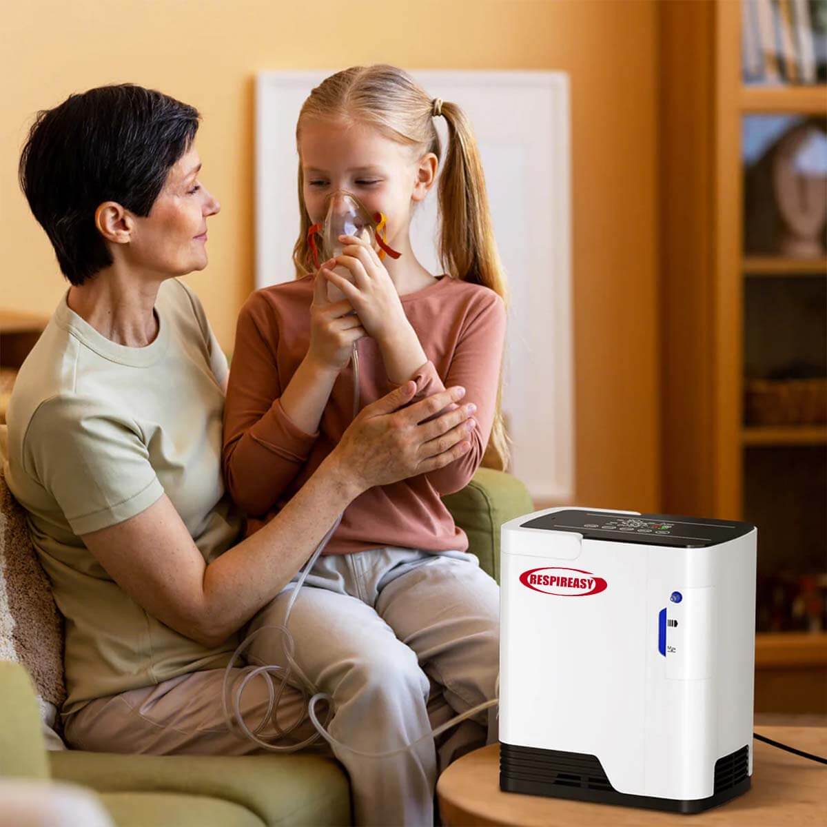 Buy DEDAKJ 1-7 Liters Per Minute Home Continuous Flow Oxygen Concentrator Low Price Portable Air Oxygen Machine for Making Purity O2