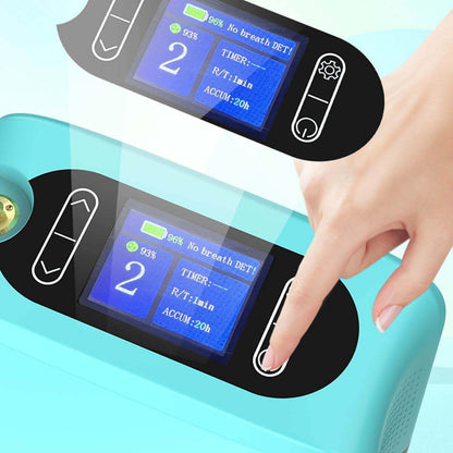 DEDAKJ Lightweight Portable Oxygen Concentrator 7 Liters Continuous Flow Travel Oxygen Machine with Rechargeable Battery RE-Y7