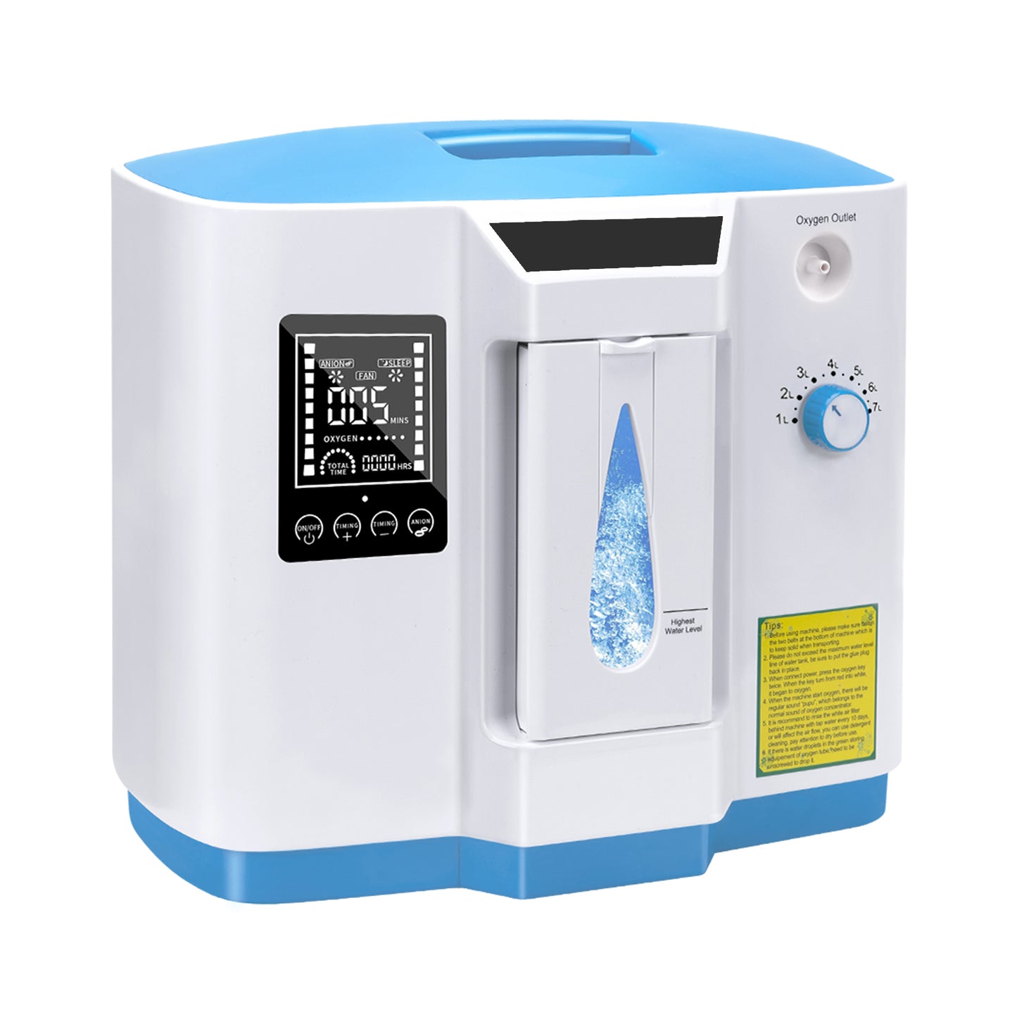 7 Liter Home Oxygen Concentrator DE-1B