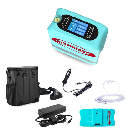 DEDAKJ Lightweight Portable Oxygen Concentrator 7 Liters Continuous Flow Travel Oxygen Machine with Rechargeable Battery RE-Y7