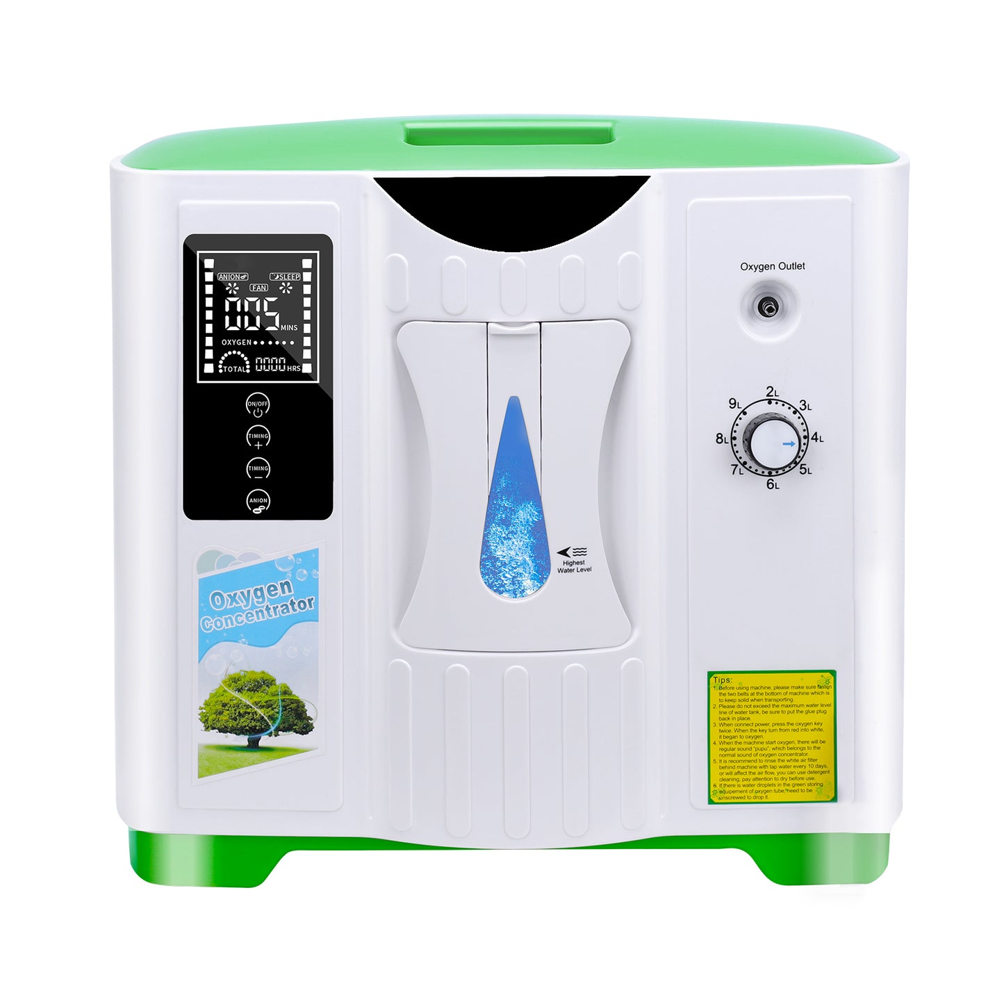 9 Liter Home Oxygen Concentrator DE-2A