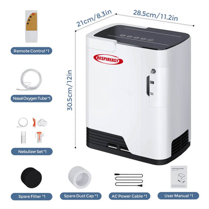 Buy DEDAKJ 1-7 Liters Per Minute Home Continuous Flow Oxygen Concentrator Low Price Portable Air Oxygen Machine for Making Purity O2