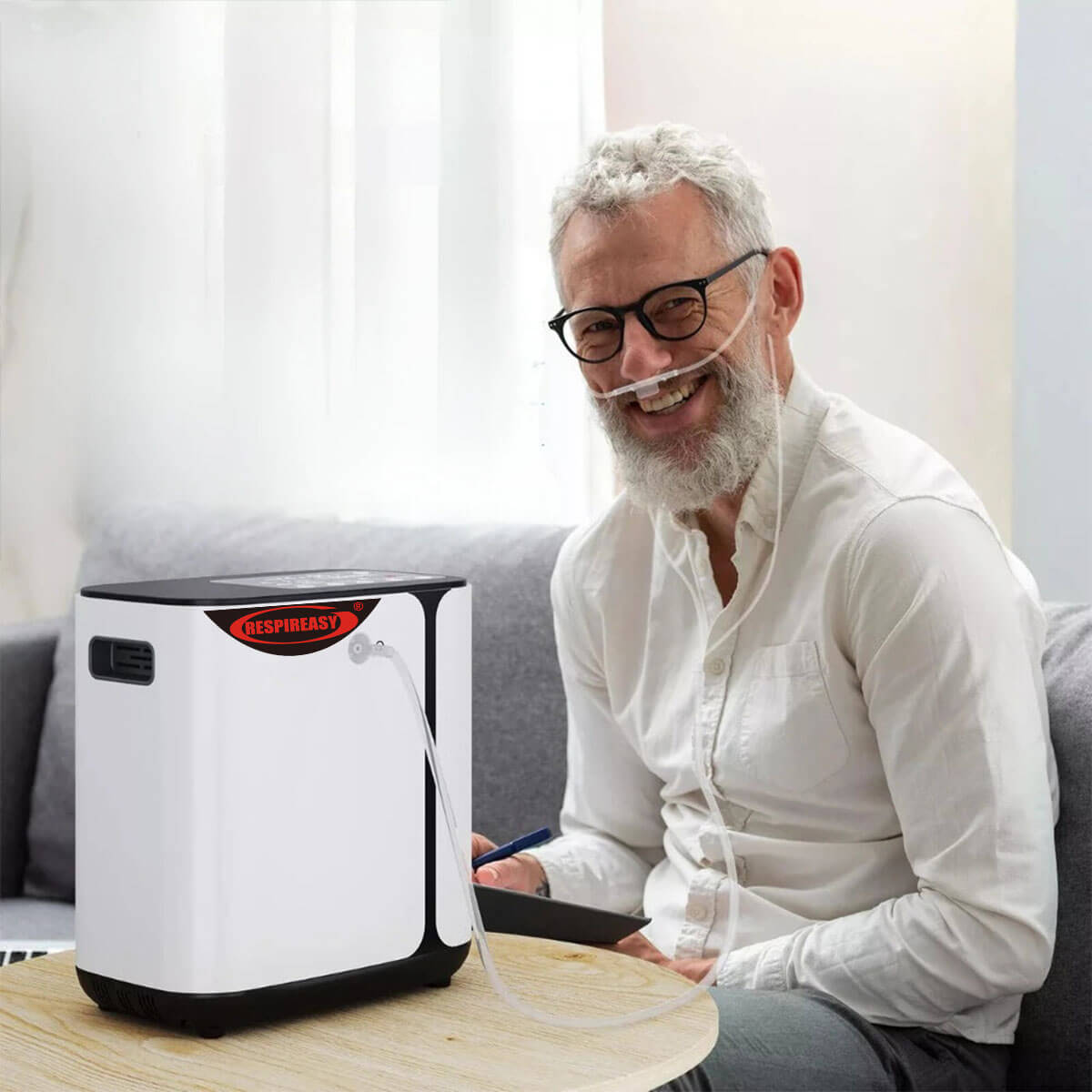 Buy DEDAKJ 1-8 Liters Per Minute Home Continuous Flow Oxygen Concentrator Low Price Portable Air Oxygen Machine for Making Purity O2 RE-R1L