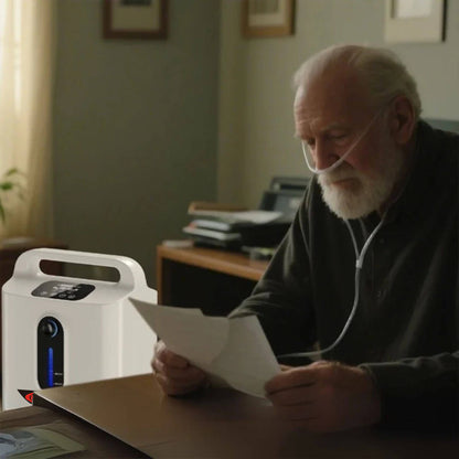 Buy DEDAKJ 2-9 Liters Per Minute Home Continuous Flow Oxygen Concentrator Low Price Portable Air Oxygen Machine for Making Purity O2 RE-P2L