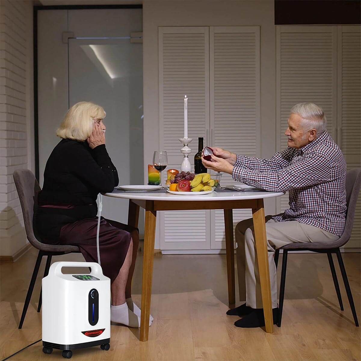 Buy DEDAKJ 2-9 Liters Per Minute Home Continuous Flow Oxygen Concentrator Low Price Portable Air Oxygen Machine for Making Purity O2 RE-P2L
