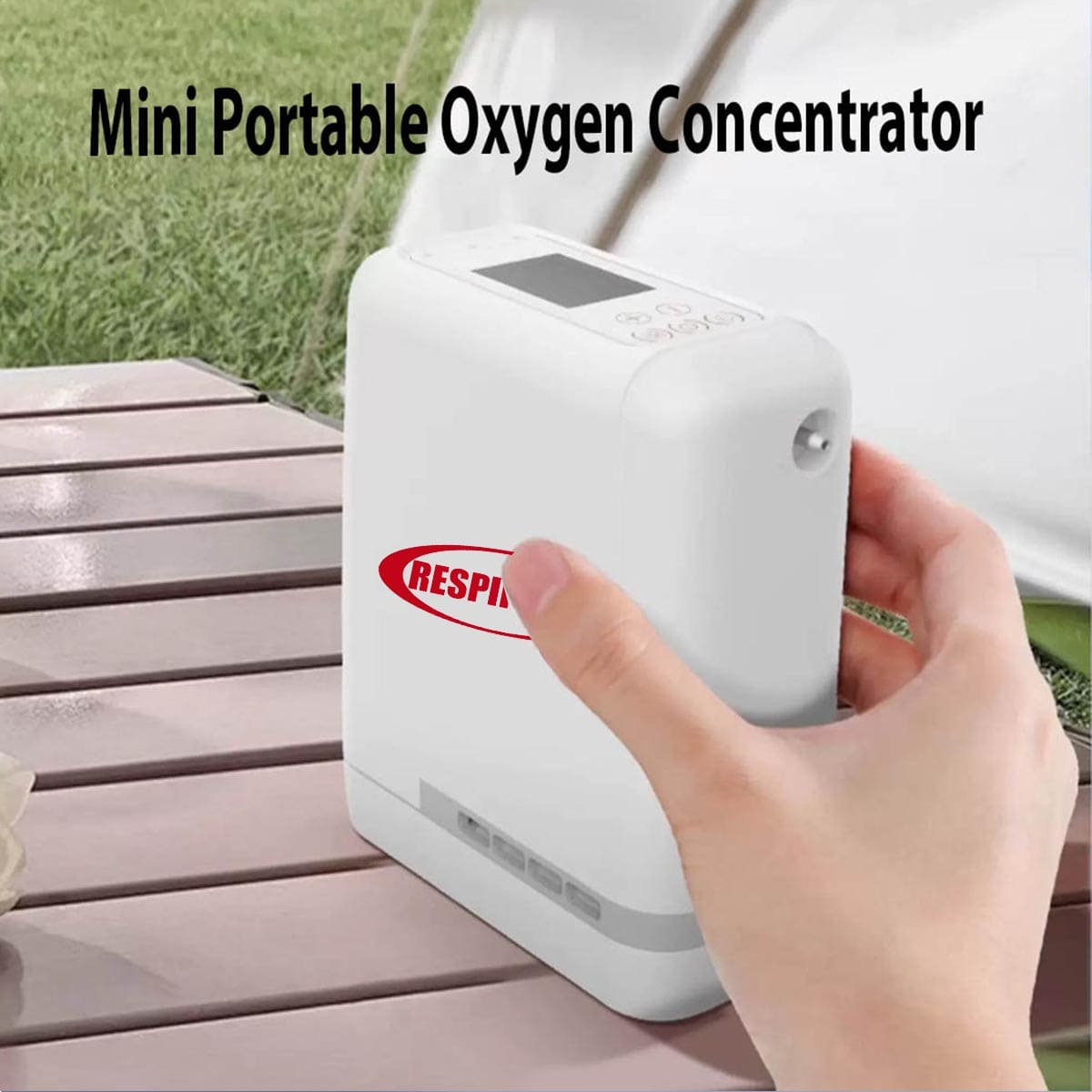 DEDAKJ Lightweight Portable Oxygen Concentrator 7 Liters Continuous Flow Travel Oxygen Machine with Rechargeable Battery REA-7