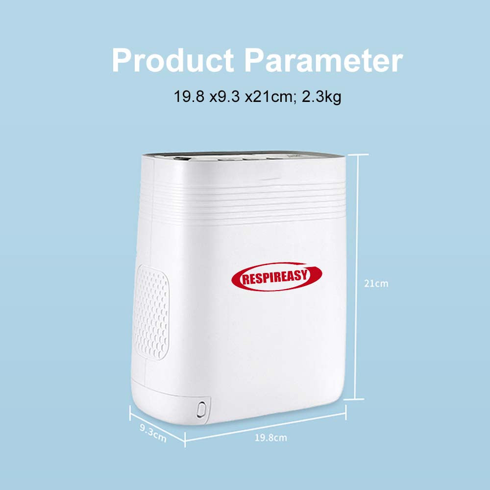DEDAKJ Lightweight Portable Oxygen Concentrator 5 Liters Continuous Flow Travel Oxygen Machine with Rechargeable Battery RE-Y5