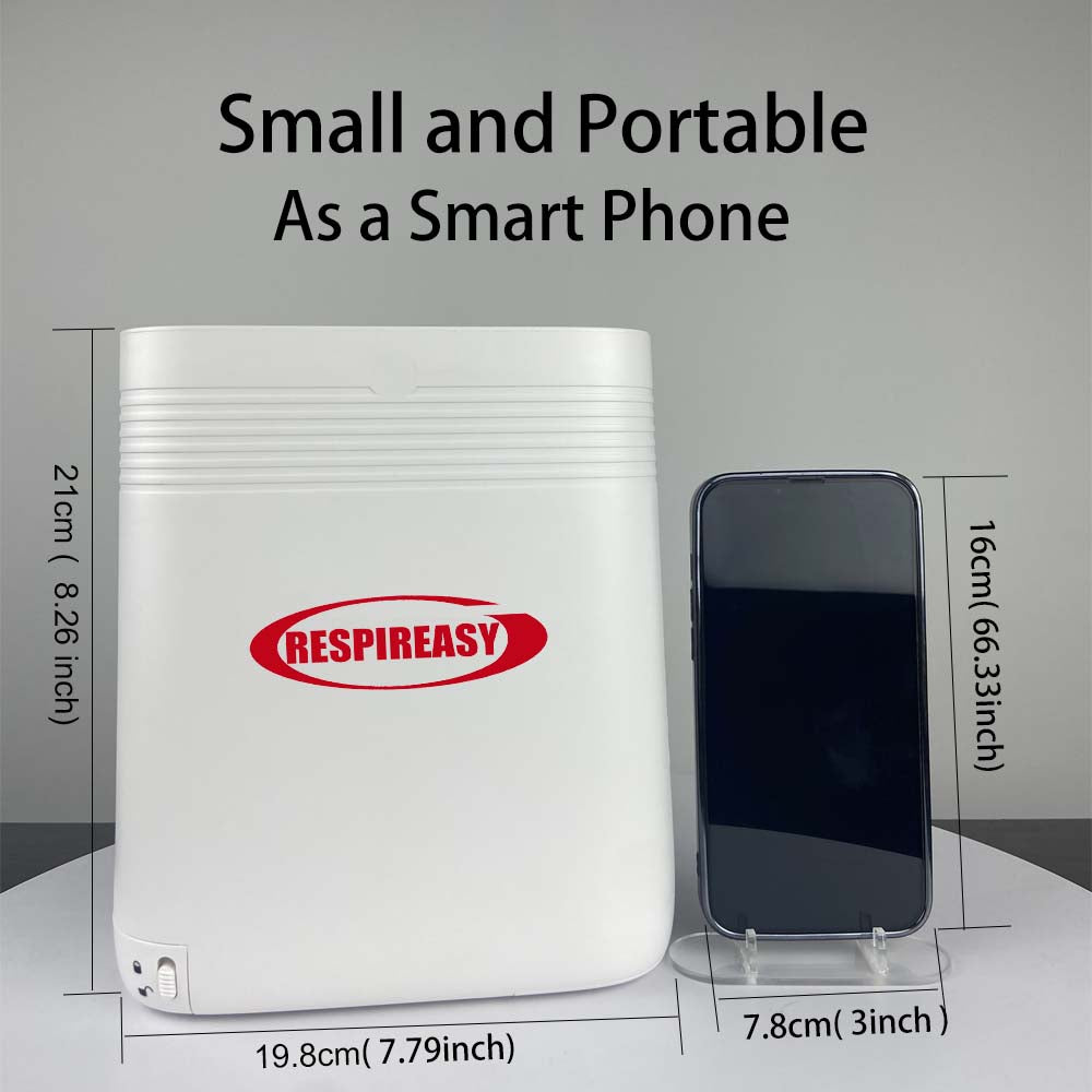 DEDAKJ Lightweight Portable Oxygen Concentrator 5 Liters Continuous Flow Travel Oxygen Machine with Rechargeable Battery RE-Y5