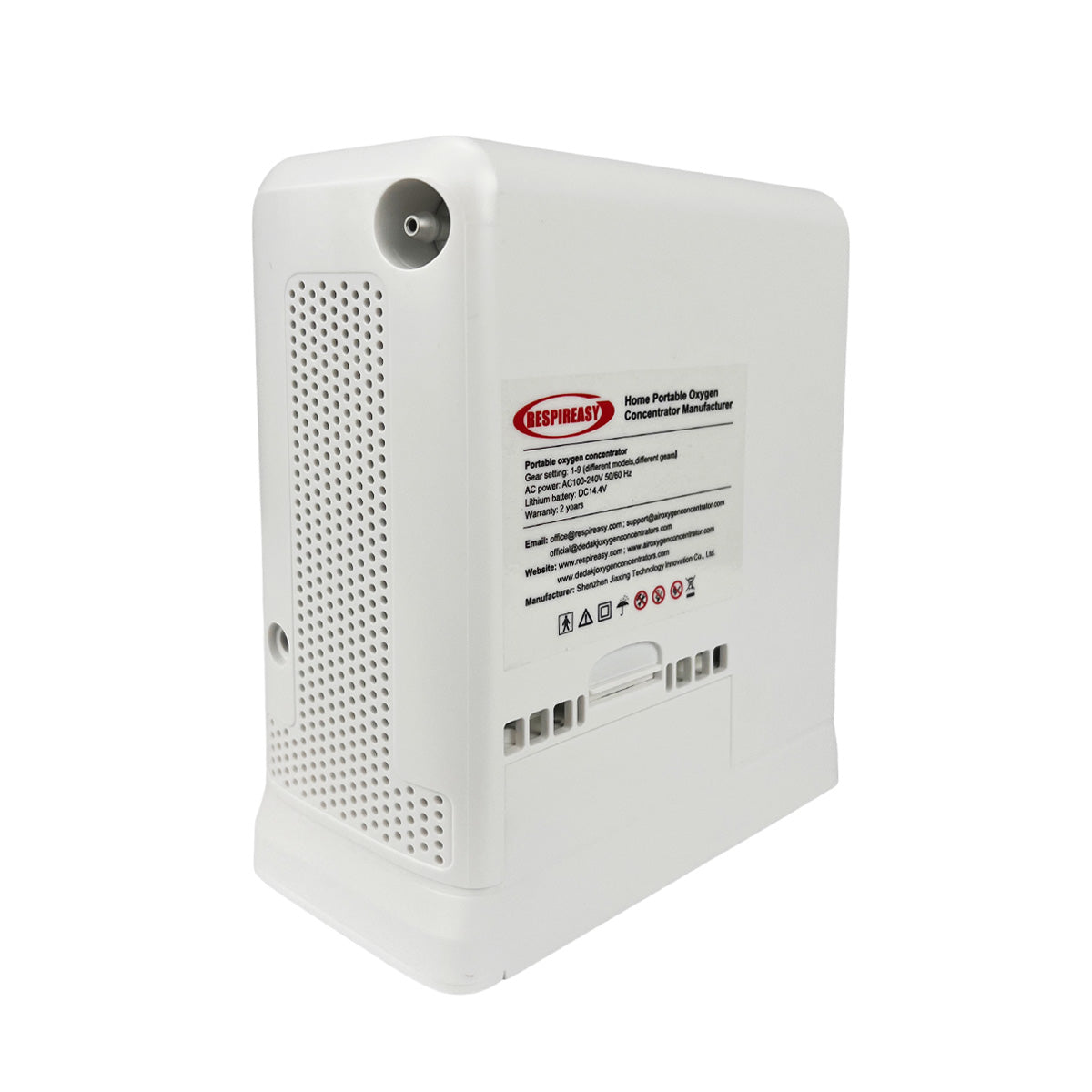 DEDAKJ Lightweight Portable Oxygen Concentrator 6 Liters Continuous Flow Travel Oxygen Machine with Rechargeable Battery RES-6