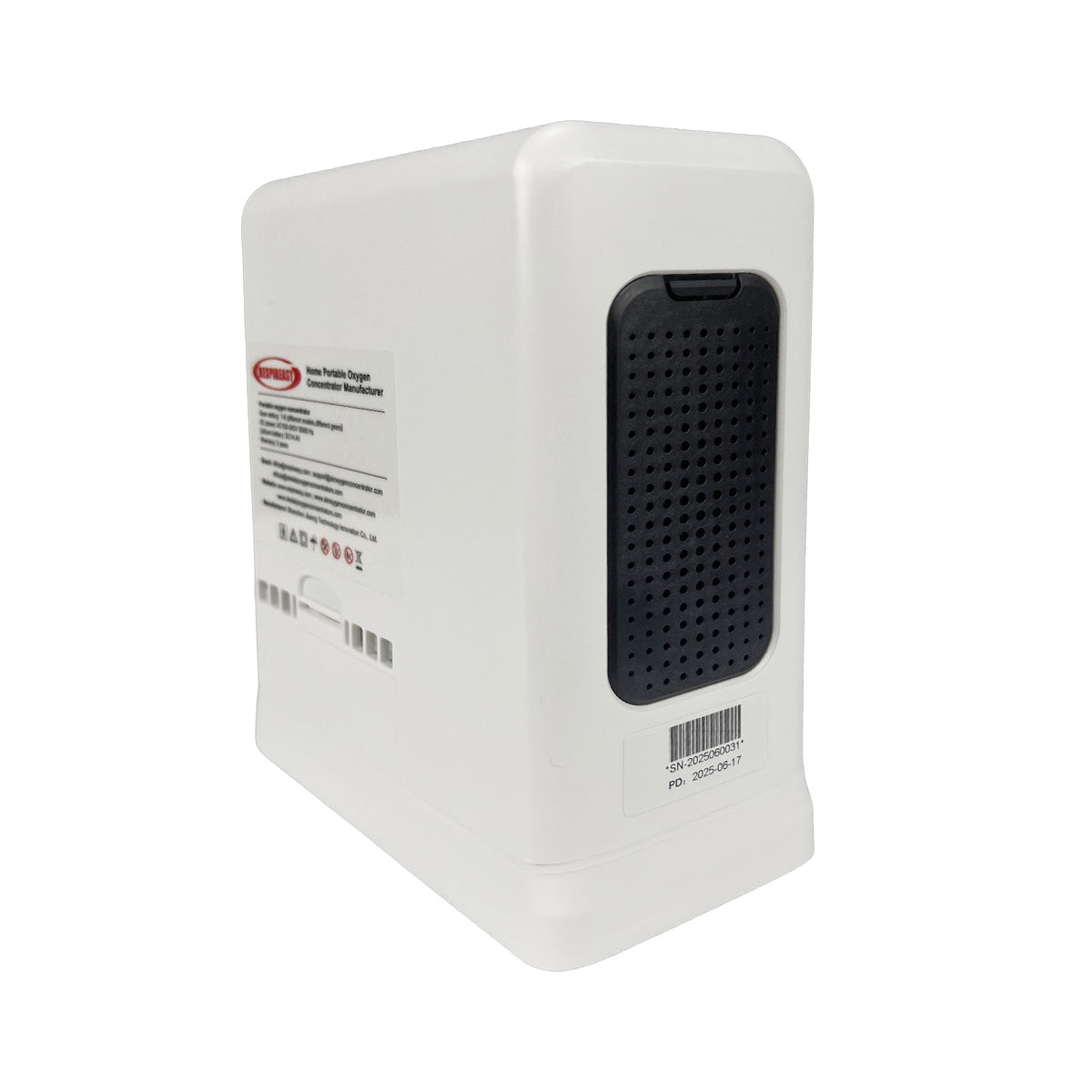 DEDAKJ Lightweight Portable Oxygen Concentrator 6 Liters Continuous Flow Travel Oxygen Machine with Rechargeable Battery RES-6