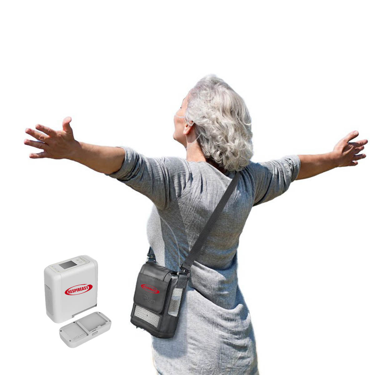 DEDAKJ Lightweight Portable Oxygen Concentrator 7 Liters Continuous Flow Travel Oxygen Machine with Rechargeable Battery REA-7
